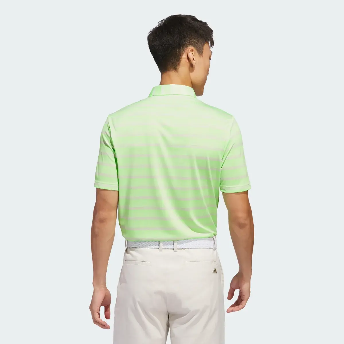 Adidas Two-Color Striped Polo Shirt. 3