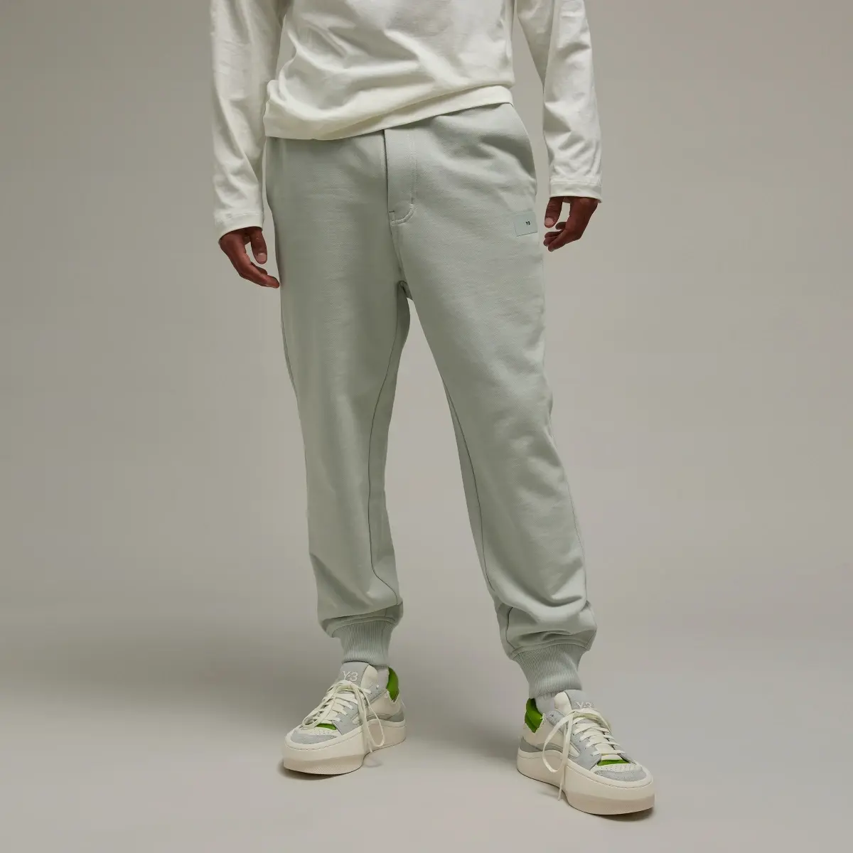 Adidas Y-3 Organic Cotton Terry Cuffed Joggers. 1