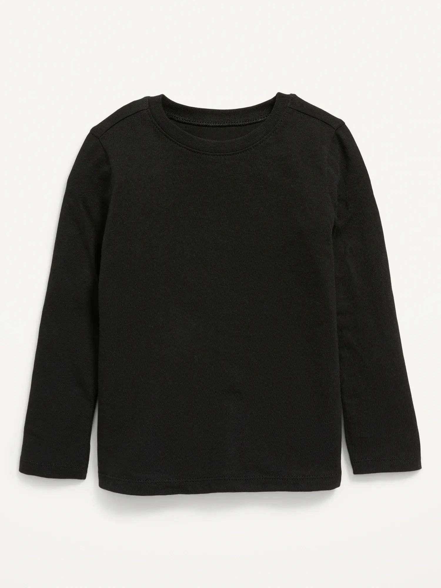 Old Navy Unisex Long-Sleeve T-Shirt for Toddler black. 1