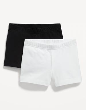 Jersey Biker Shorts for Girls white