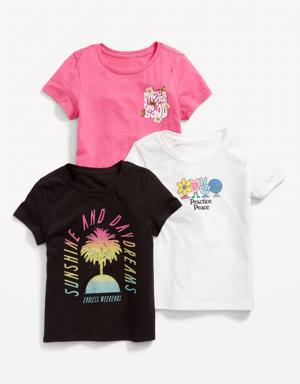 Graphic T-Shirt 3-Pack for Girls multi