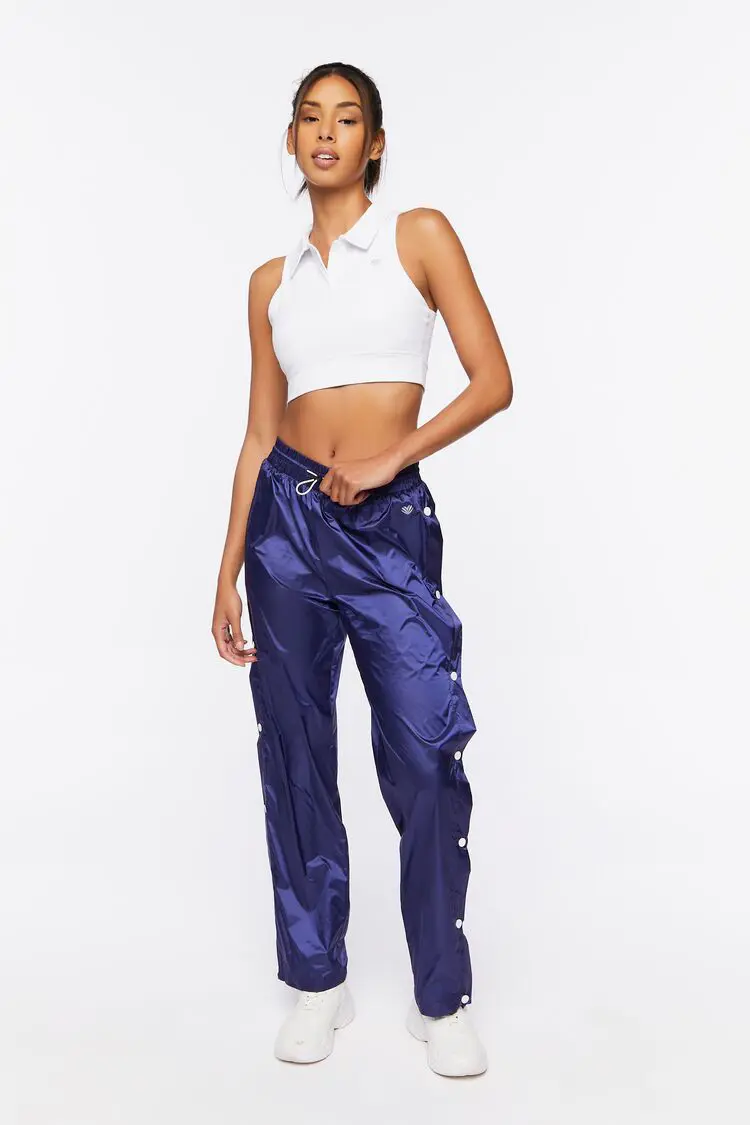 Forever 21 Forever 21 Active Tearaway Pants Navy. 1