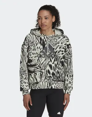 Future Icons Animal Print Hoodie