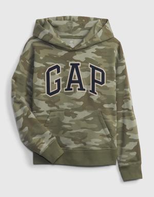 Kids Gap Arch Logo Hoodie green