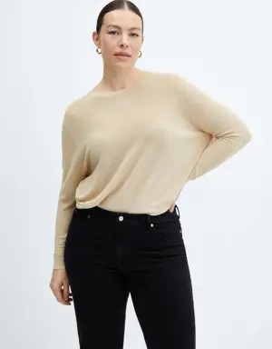 Mango Crewneck lurex sweater