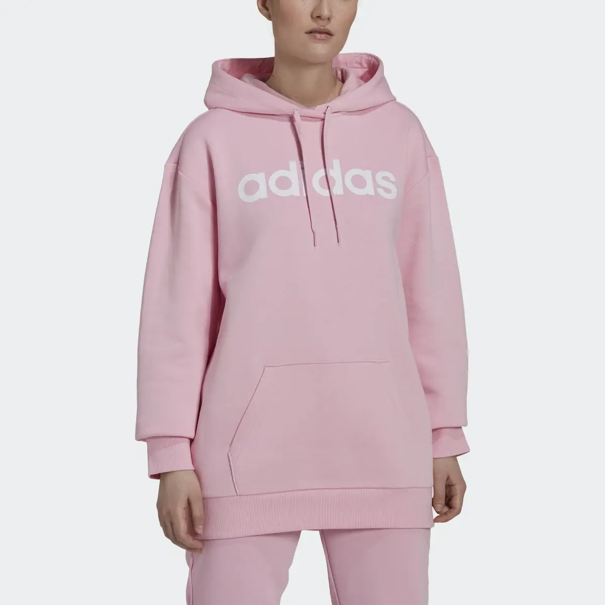 Adidas Essentials Oversize Fleece Hoodie. 1