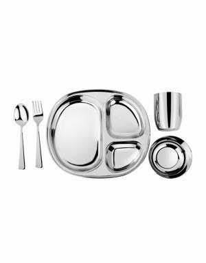 Mindful Mealtime 5 Piece Set silver