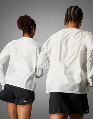 Made to Be Remade Running Henley Long-Sleeve Top (Gender Neutral)
