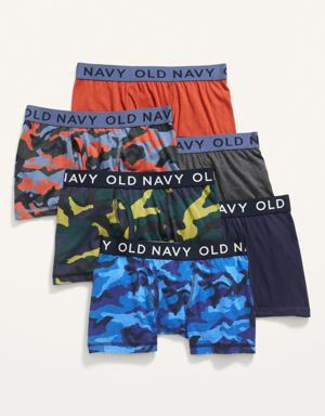 Printed Boxer-Briefs 6-Pack for Boys blue