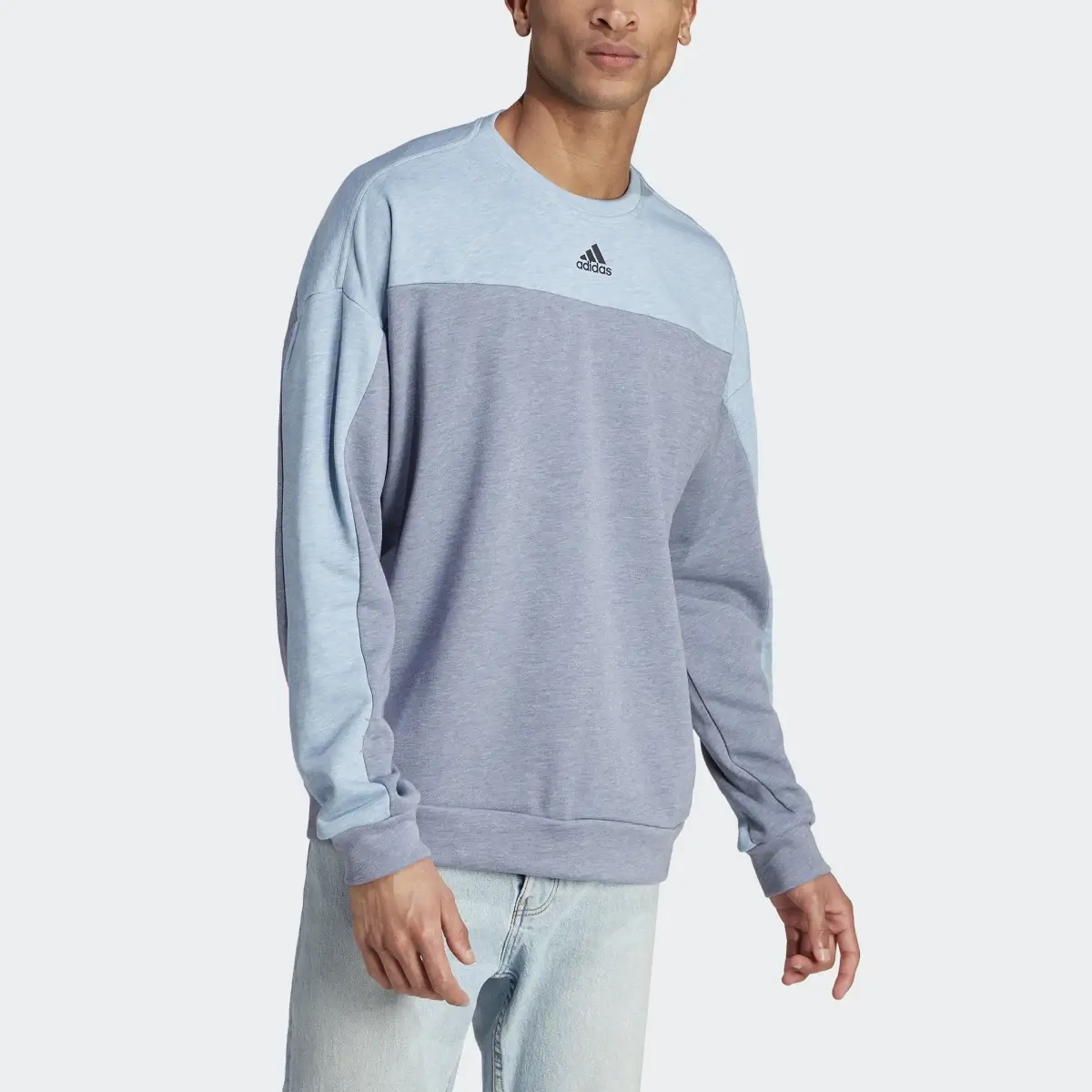 Adidas Mélange Crew Sweatshirt. 1