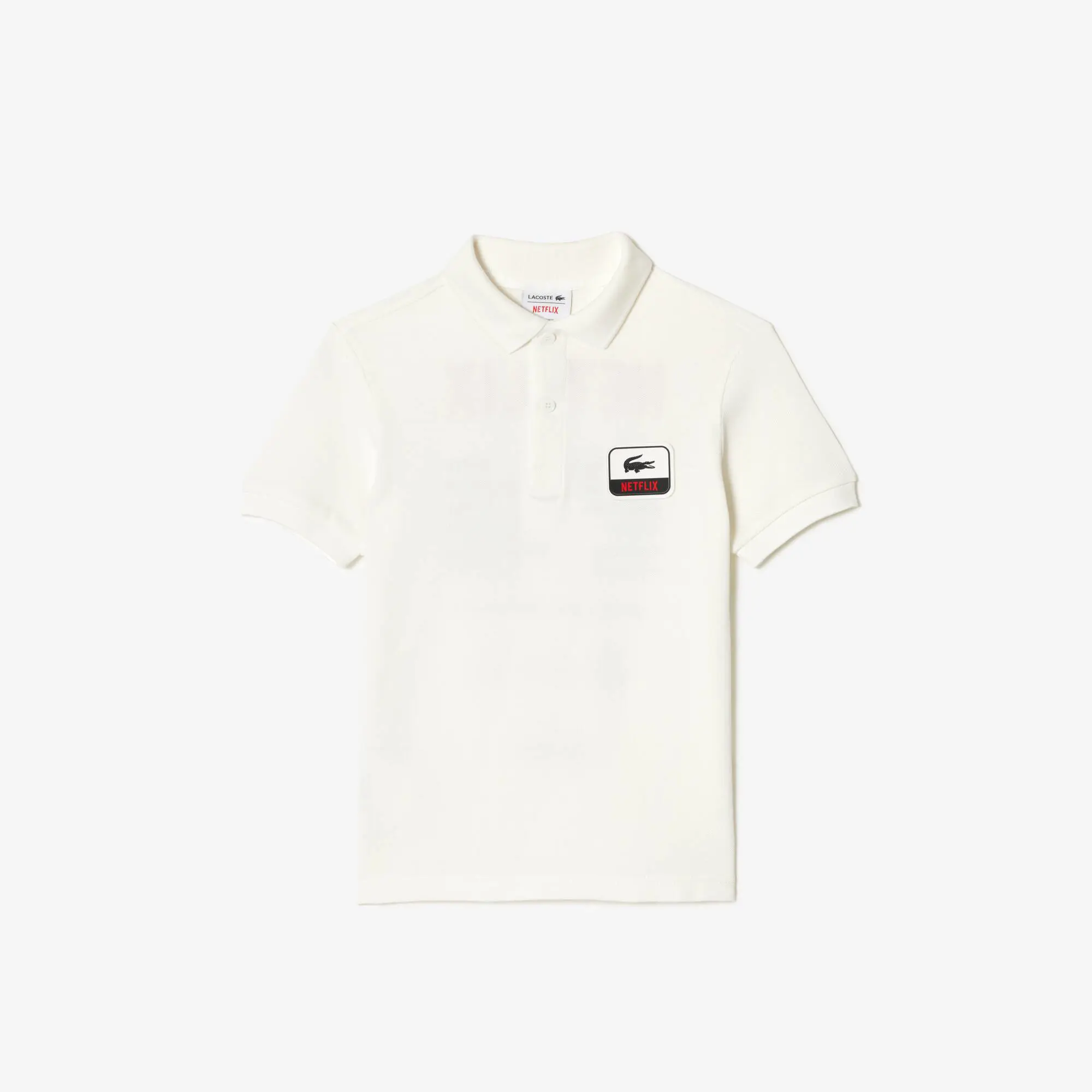 Lacoste Kids’ Lacoste x Netflix Organic Cotton Polo Shirt. 2 Lacoste Kids’ Lacoste x Netflix Organic Cotton Polo Shirt. 2