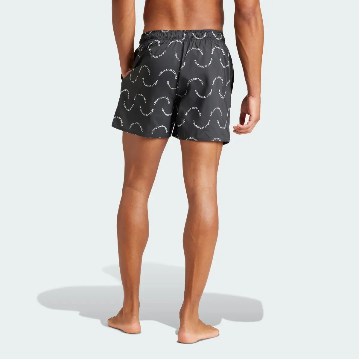 Adidas Wave Logo CLX Swim Shorts. 3