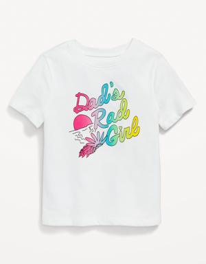 Unisex Graphic T-Shirt for Toddler white