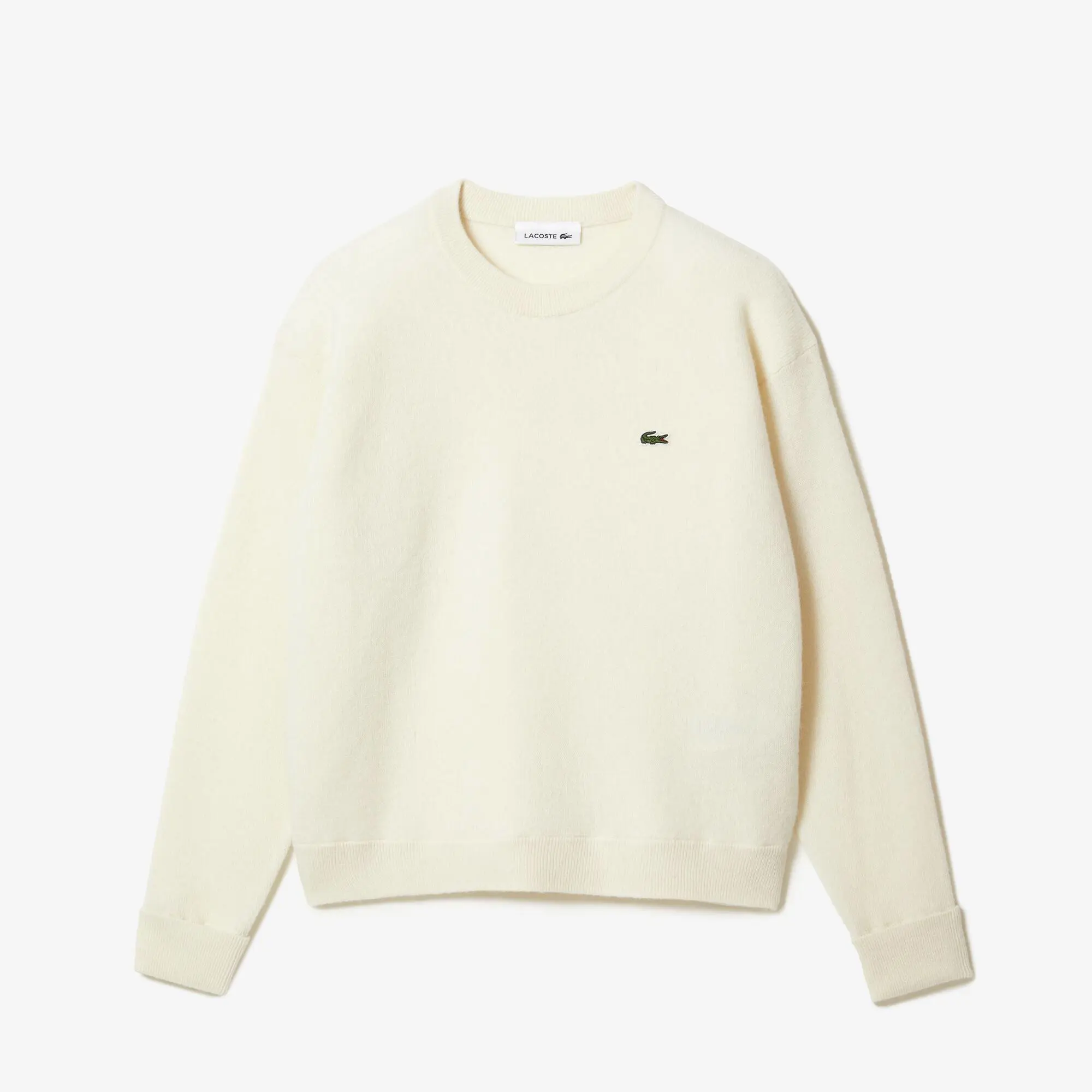 Lacoste Pull femme Lacoste col rond en laine. 2