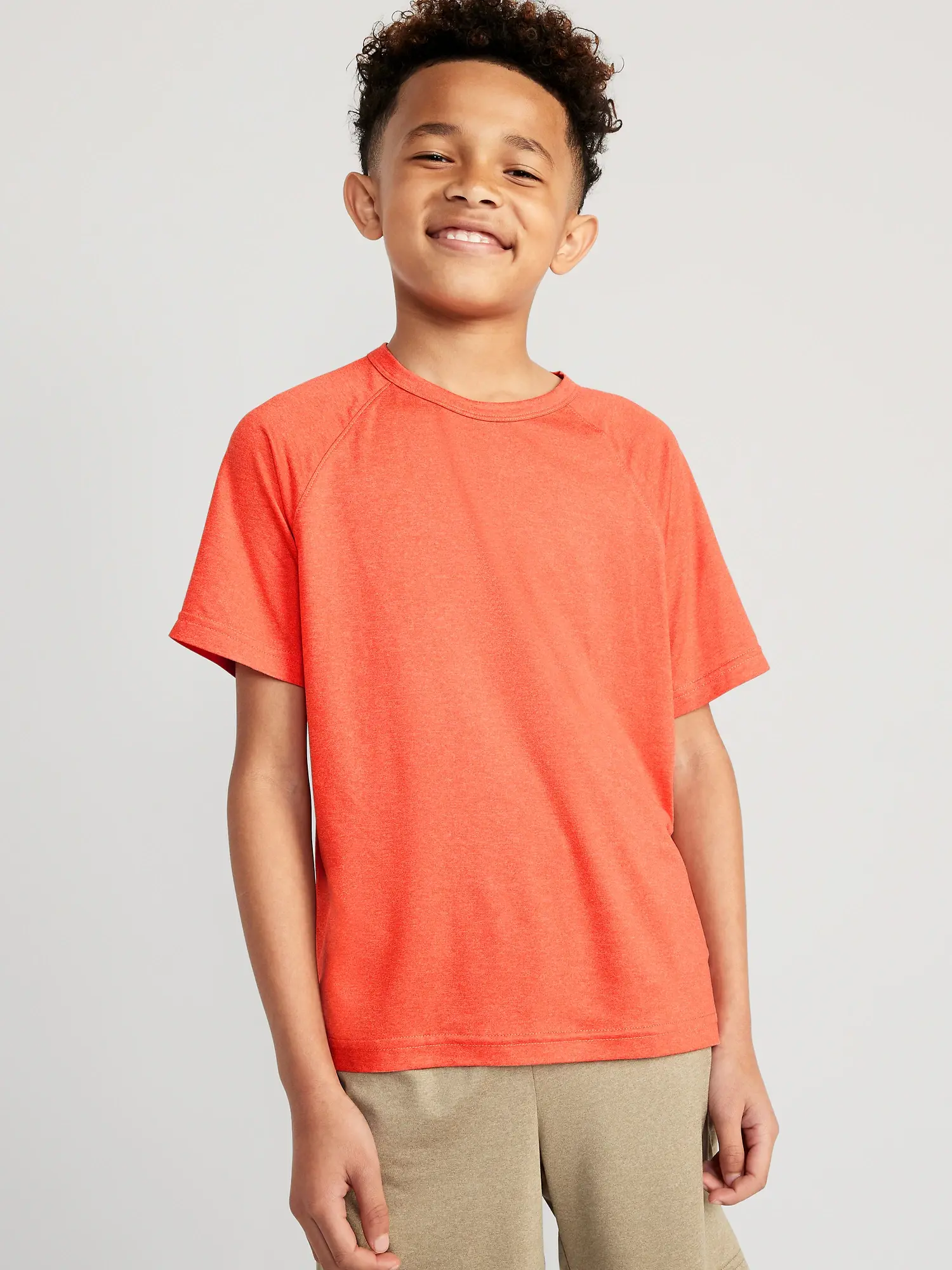 Old Navy Cloud 94 Soft Go-Dry Cool Performance T-Shirt for Boys orange. 1