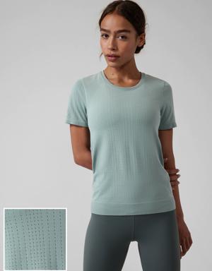 Athleta In Motion Seamless Tee gray