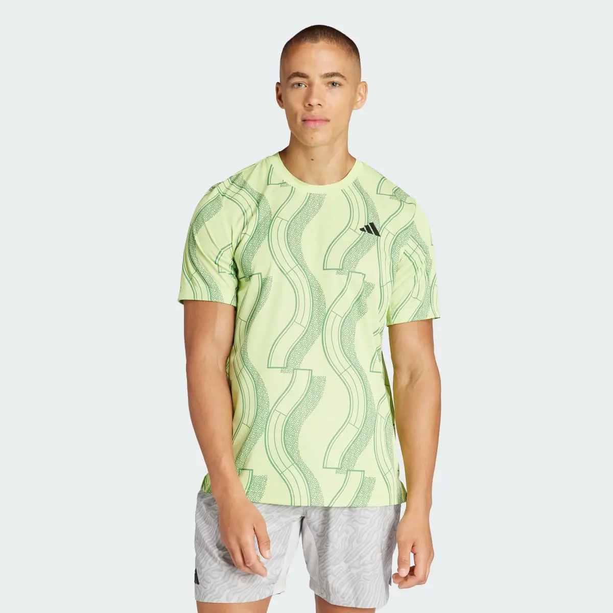 Adidas Playera Club para Tenis Estampada. 2