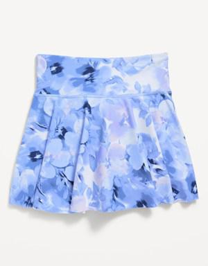 High-Waisted PowerSoft Performance Skort for Girls blue