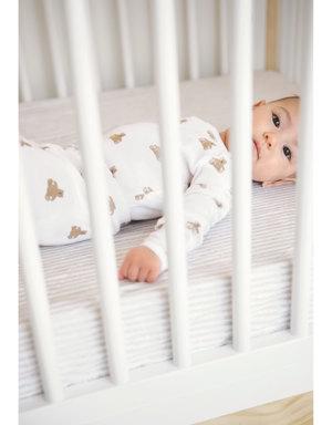 babyGap Charlie Crib with Brannan Bear Bedding Bundle white