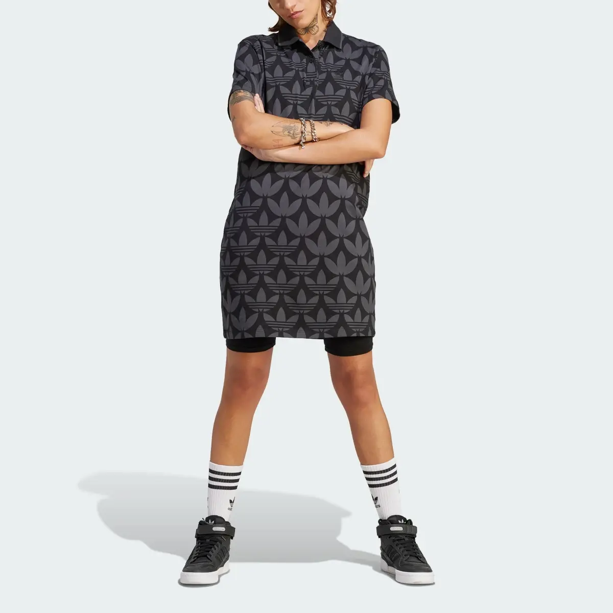 Adidas Abito Trefoil Monogram Polo. 1