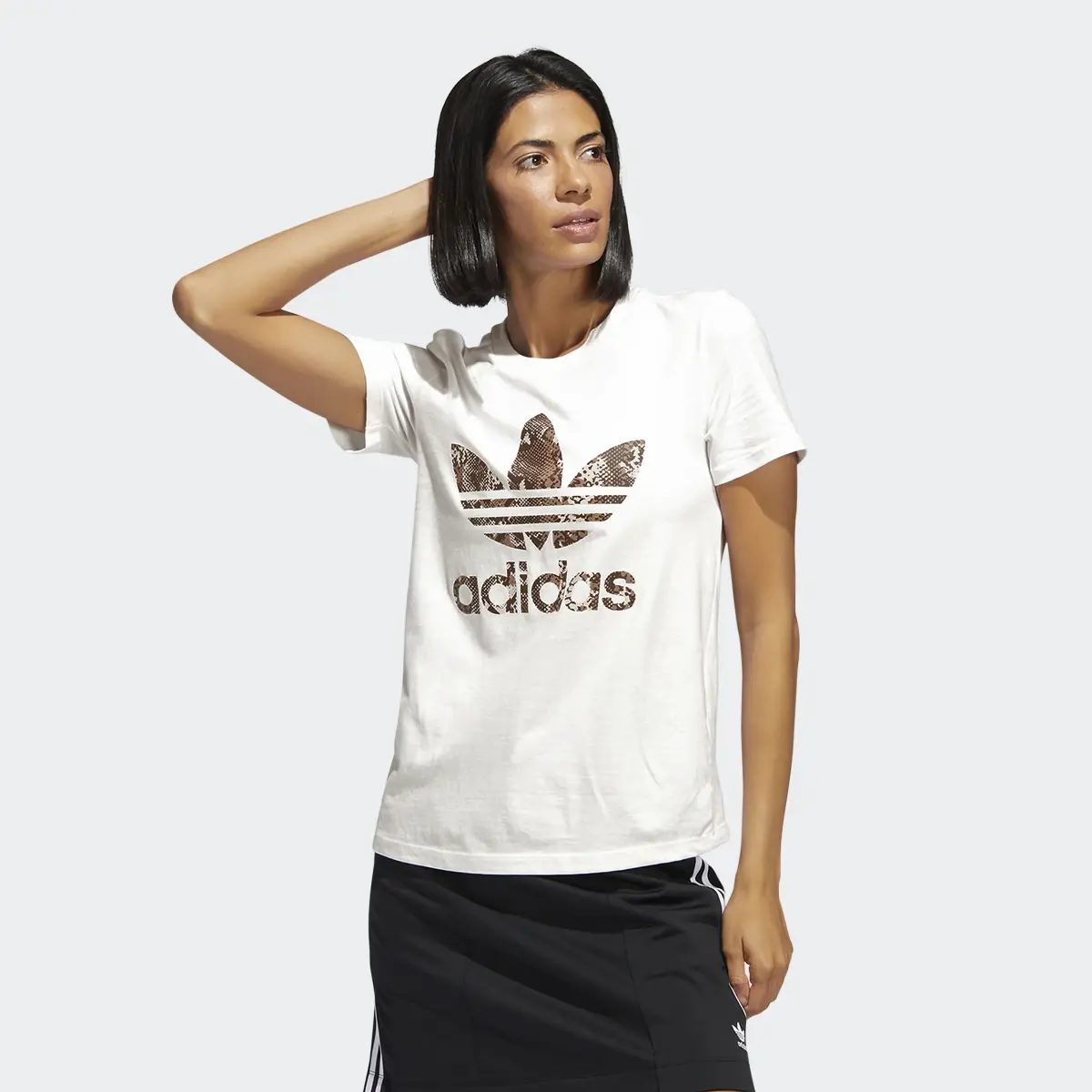 Adidas Snake Skin Trefoil Tee. 2