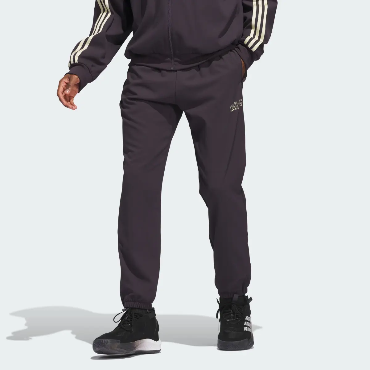 Adidas Basketball Select Tracksuit Bottoms. 1