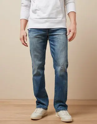 American Eagle AirFlex+ Distressed Original Bootcut Jean. 2