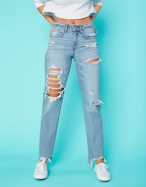 Pride Ripped '90s Straight Jean
