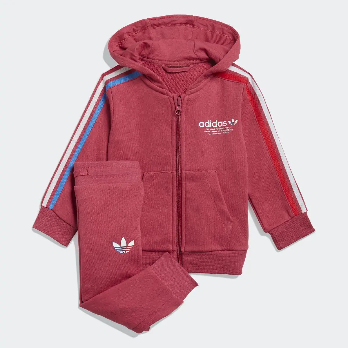 Adidas Adicolor Full-Zip Hoodie Set. 2