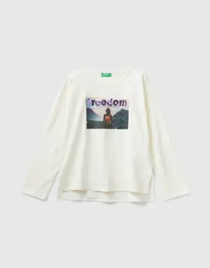 t-shirt with photographic print