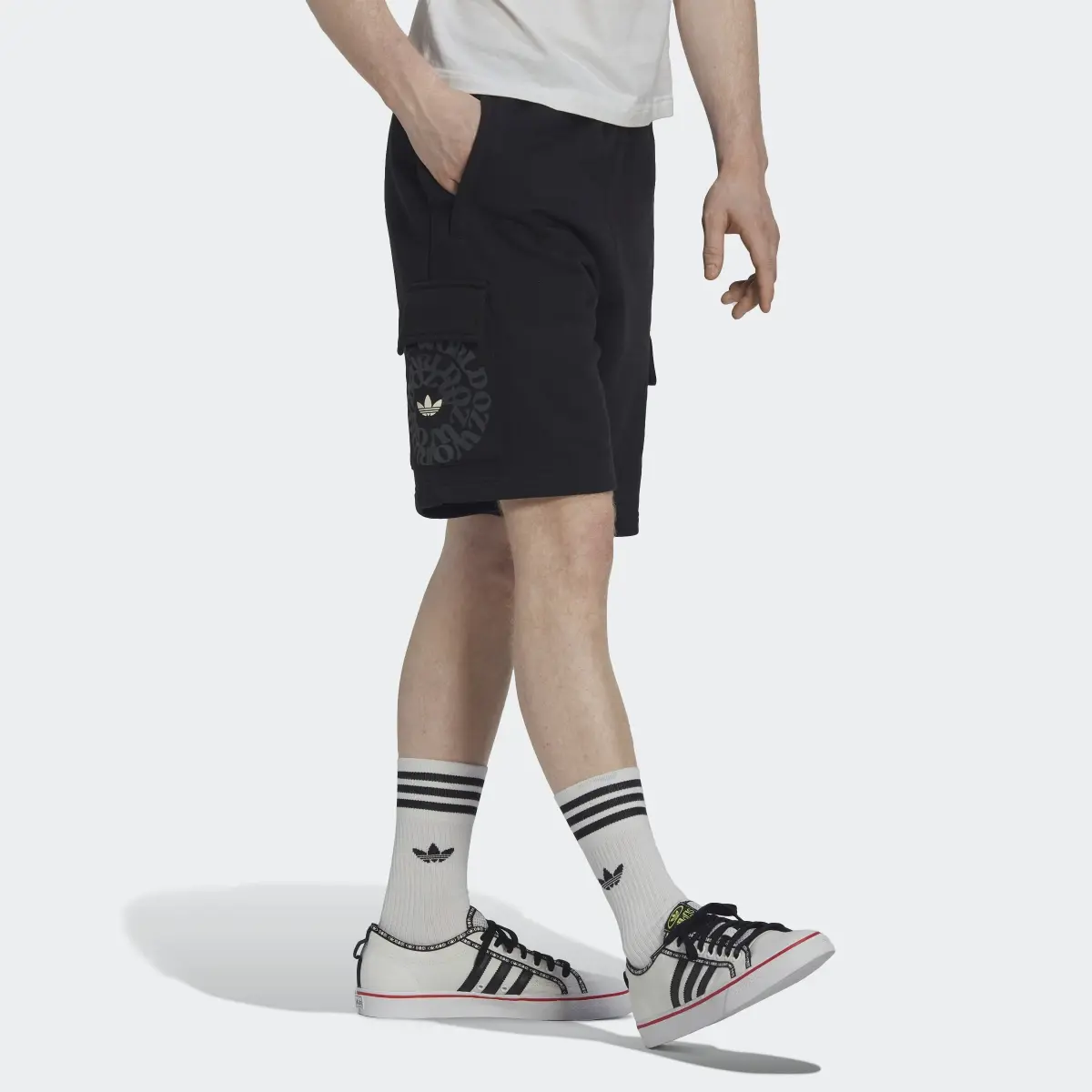 Adidas Graphic Ozworld Cargo Shorts. 3