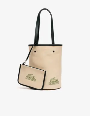 Women’s Lacoste Bucket Bag with Removable Pouch