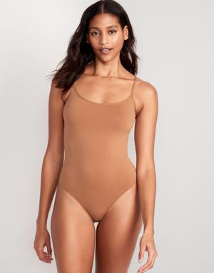 Old Navy Seamless Cami Bodysuit for Women brown