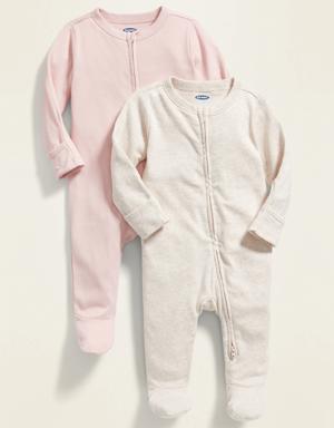 Unisex Sleep & Play One-Piece 2-Pack for Baby multi