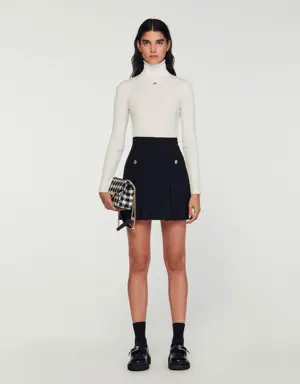 Pleated tweed skirt Login to add to Wish list