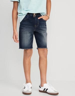 360° Stretch Pull-On Jean Shorts for Boys (At Knee) yellow