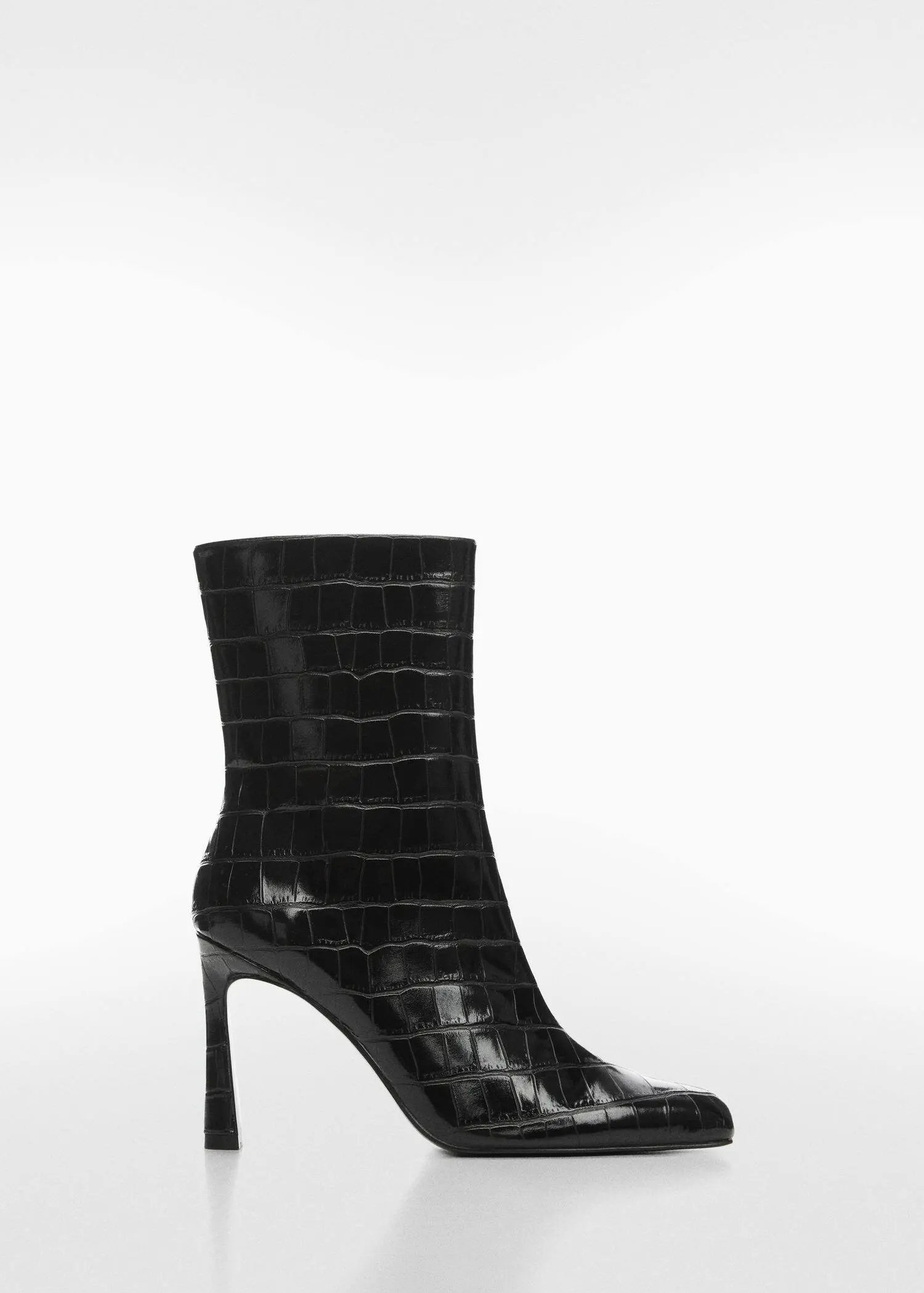 Mango Coco leather-effect heeled ankle boots. 2