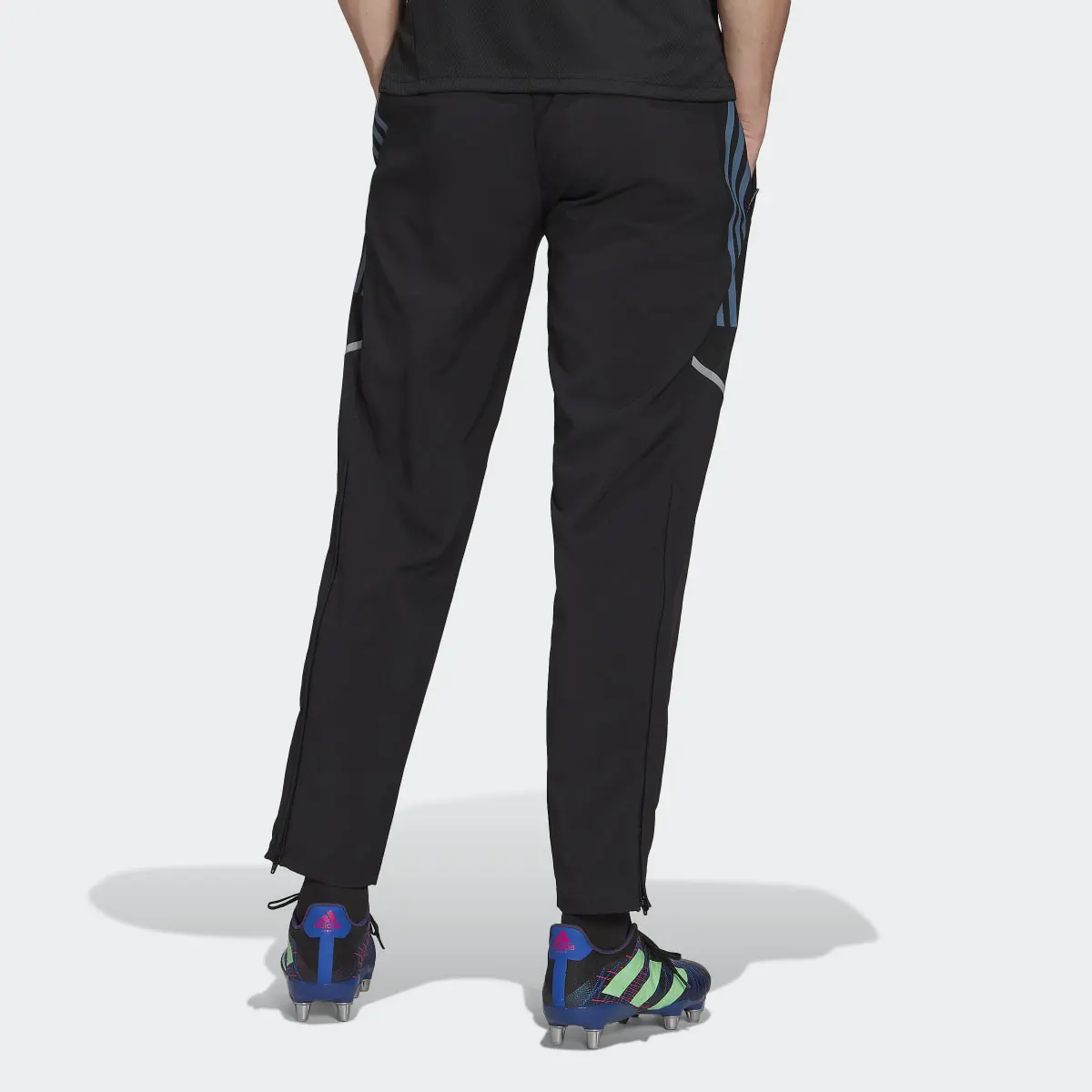 Adidas All Blacks Rugby Presentation Tracksuit Bottoms. 3