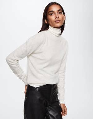 Mango Pull-over laine col montant