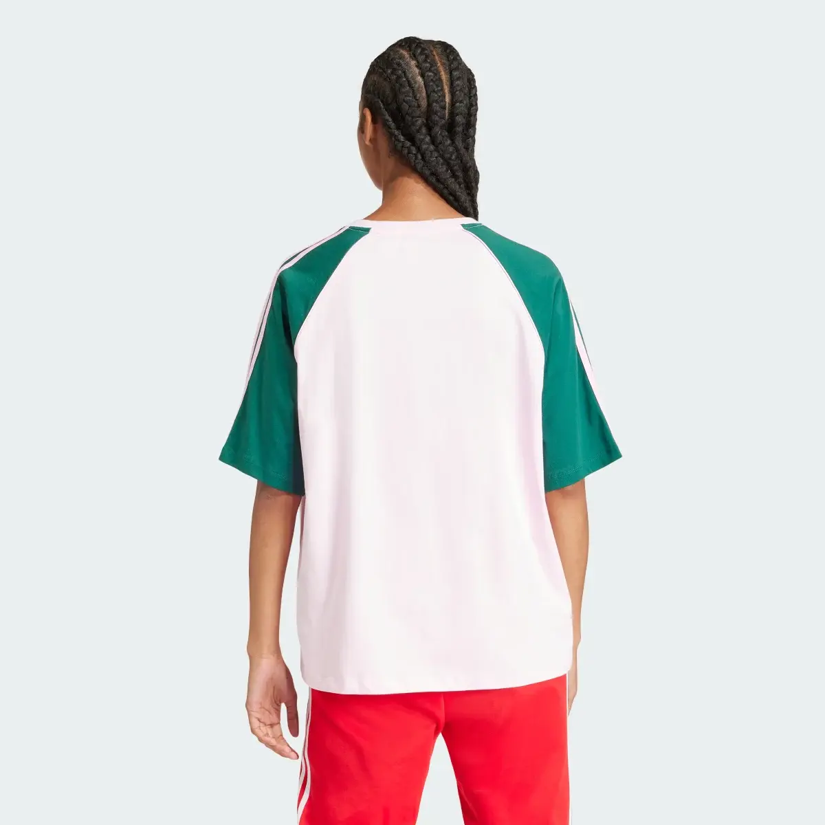 Adidas T-shirt oversize Colorblock. 3