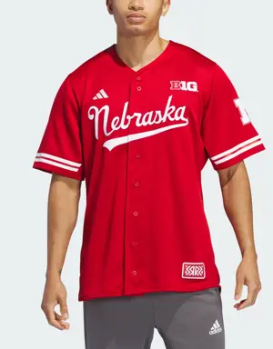 Nebraska Reverse Retro Replica Baseball Jersey