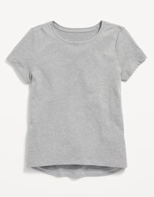 Short-Sleeve Softest Solid T-Shirt for Girls black