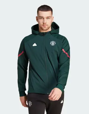 Adidas Manchester United Designed for Gameday Full-Zip Hoodie. 2 Adidas Manchester United Designed for Gameday Full-Zip Hoodie. 2