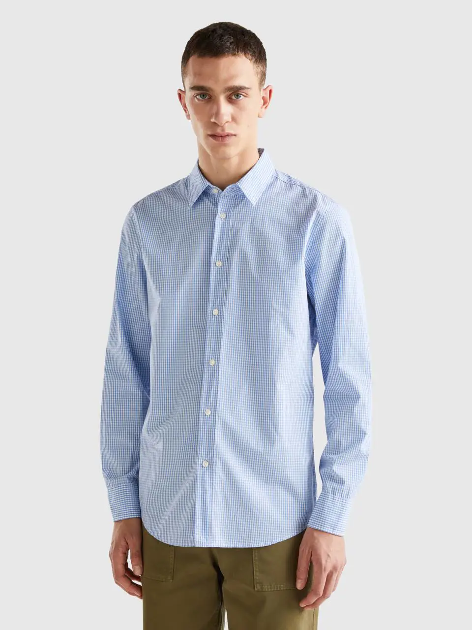 Benetton 100% organic cotton patterned shirt. 1