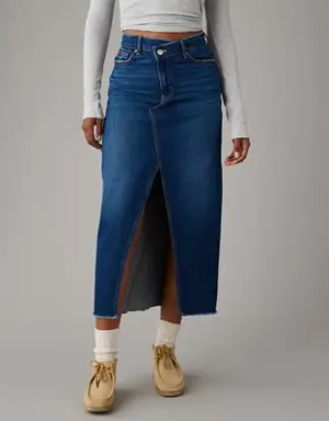 '90s Denim Maxi Skirt