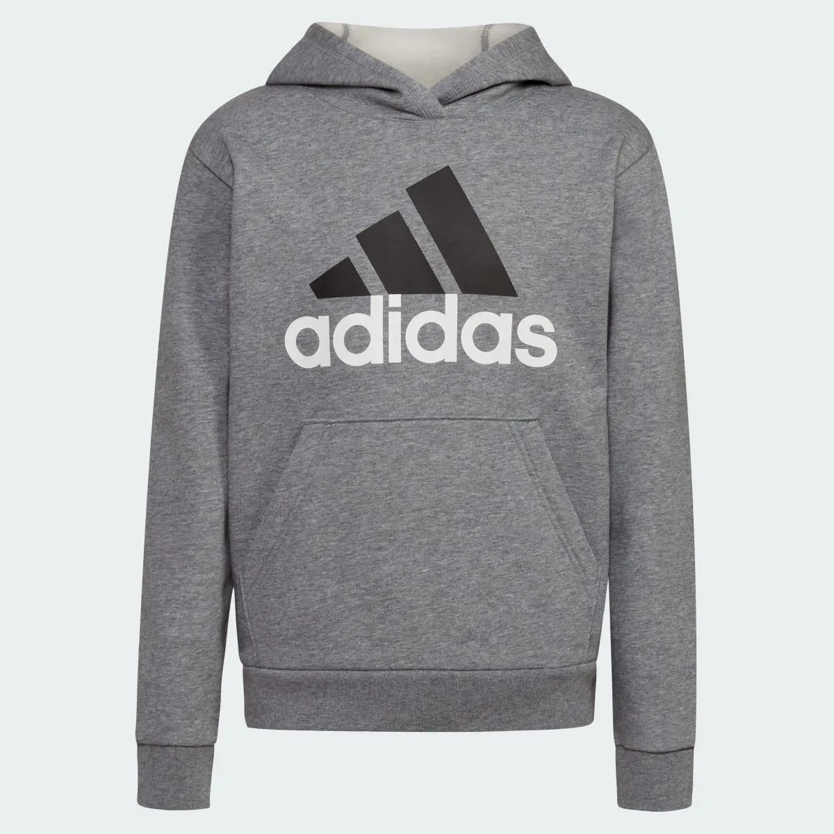 Adidas Long Sleeve Essential Heather Fleece Hoodie. 3