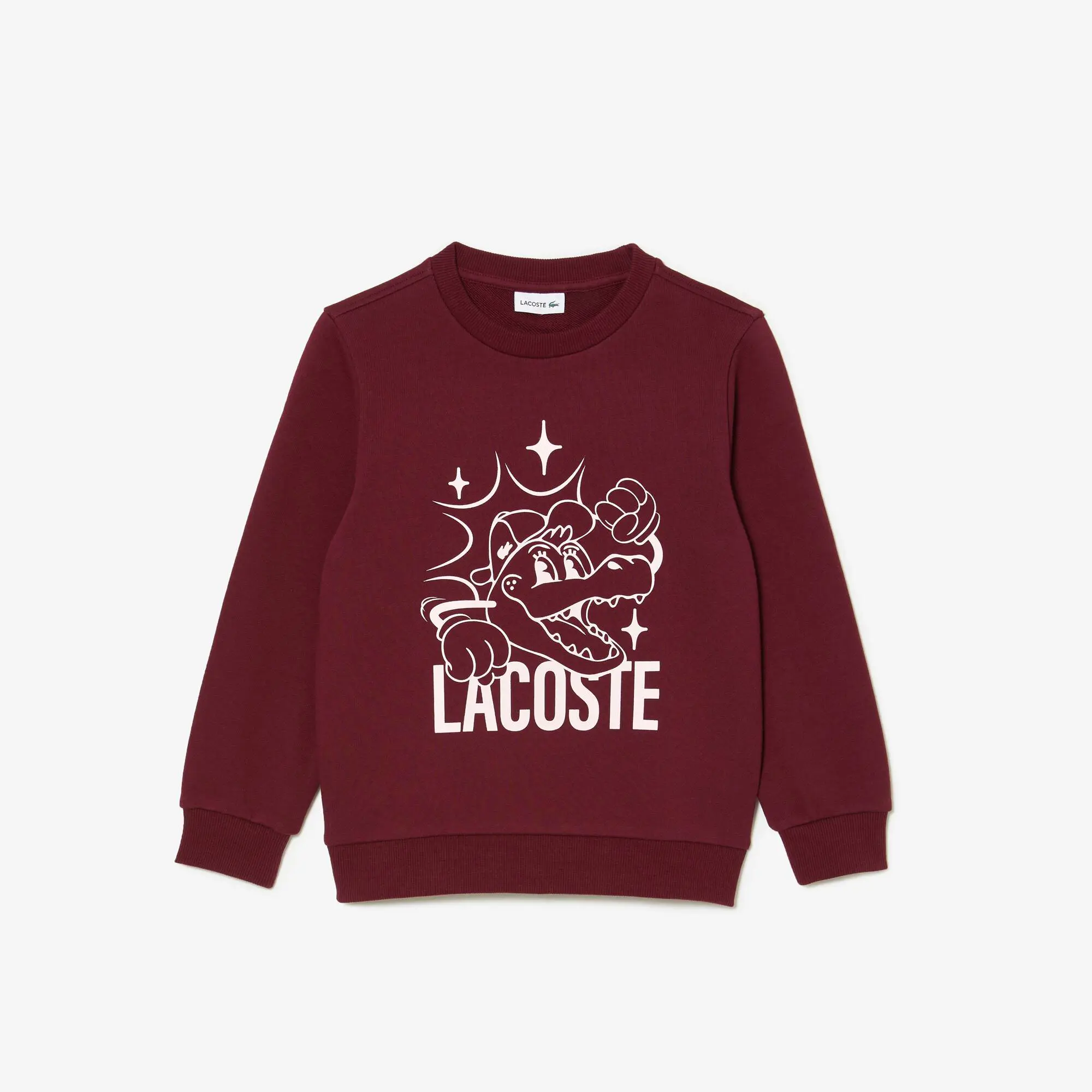 Lacoste Crocodile Print Cotton Sweatshirt. 1