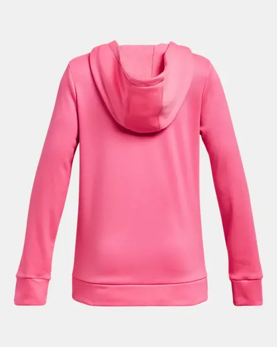 Under Armour Girls' Armour Fleece® Logo Hoodie. 2