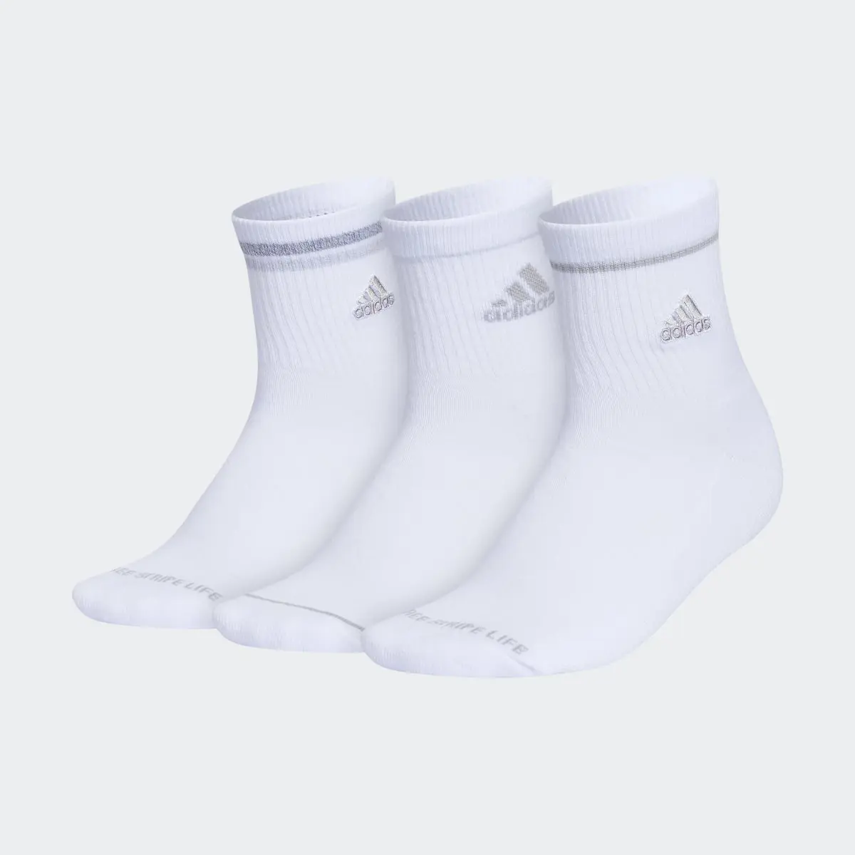 Adidas Cushioned Sport High-Quarter Socks 3-Pack. 2