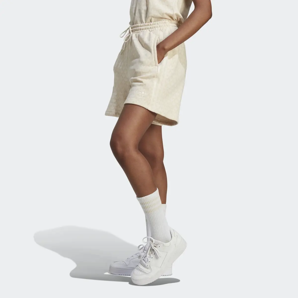Adidas Trefoil Monogram Shorts. 1